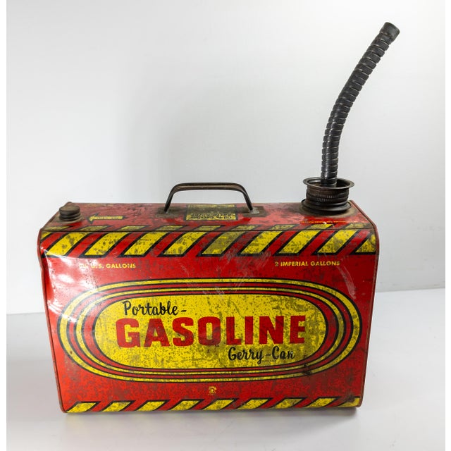 Mid-Century Modern Advertising Graphic Gas Can For Sale - Image 4 of 11