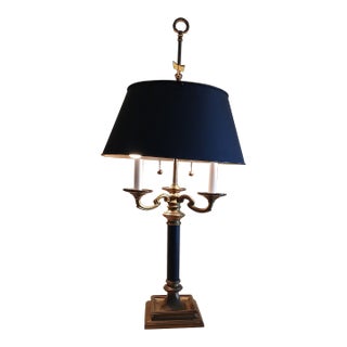 Early 20th Century Brass French-Style Bouillotte Lamp For Sale