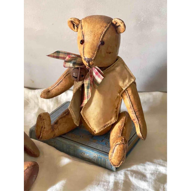1980s Vintage Dutch Decorative Teddy Bears, 1980s, Set of 2 For Sale - Image 5 of 16