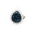 A striking and sophisticated fashion ring featuring 2.00 carats of fancy blue sapphires. The sapphires are set in a...