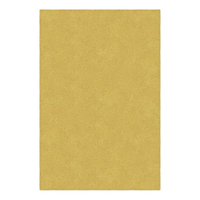 Mustard Rectangle Plain Rug from Marqqa For Sale