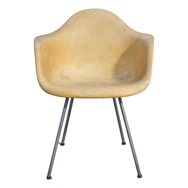 1950 First Generation Eames Rope Edge Fiberglass Armchair Attributed to Herman Miller For Sale