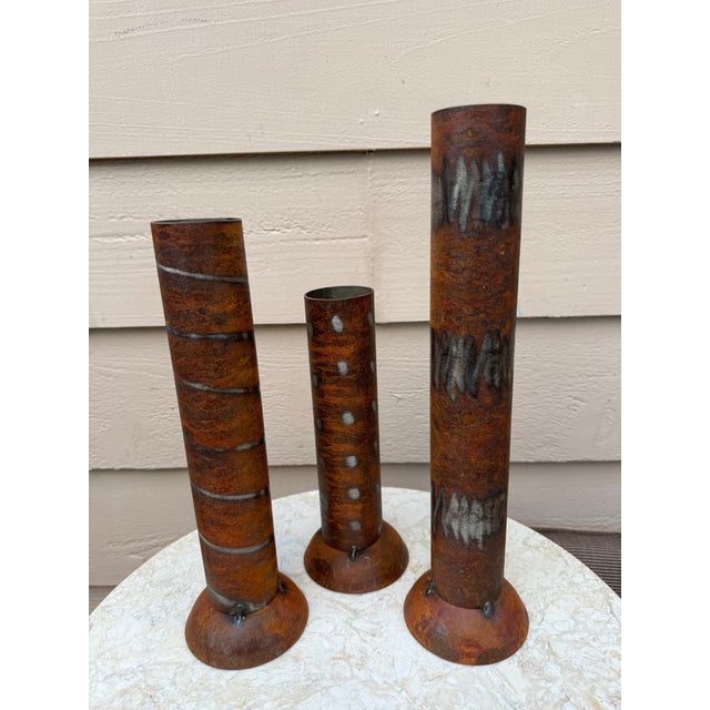 Late 20th Century LastChance!Brutalist Folk Art Vases For Sale - Image 5 of 6