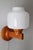 Scandinavian Wooden Wall Lamp with Onion-Shaped Lampshade, Sweden, 1970s For Sale - Image 9 of 14