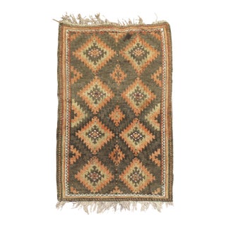 Early 20th Century Zabihi Collection Tribal Brown Orange Color Persian Balouch Rug - 2'6" x 3'10" For Sale