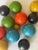 Dozen Mid 20 Th C Polychrome Wood Carpet Balls For Sale - Image 4 of 5