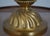 Gold Regency Style Alabaster & Brass Table Lamp For Sale - Image 8 of 10