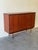 Wood 1960s Danish Teak Credenza - Mid Century Modern Sideboard With Sliding Doors & Pull-Out Trays For Sale - Image 7 of 10