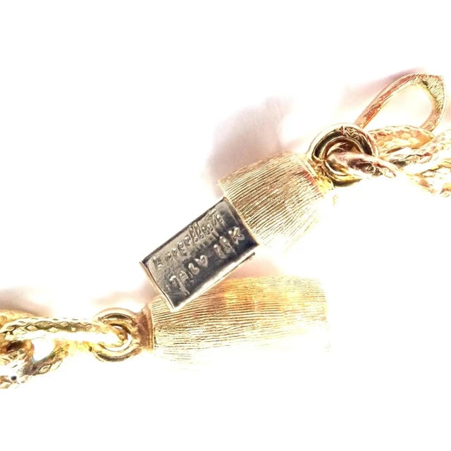 Mid 20th Century Buccellati Yellow Gold Lavender Jade Pendant Necklace For Sale In Philadelphia - Image 6 of 11