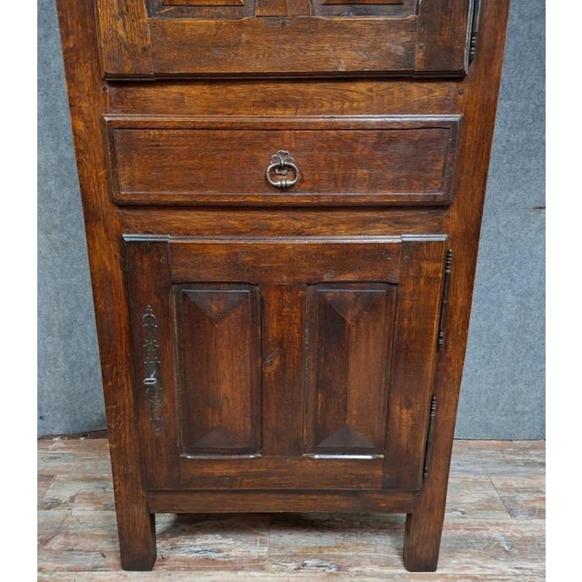 Louis XII Style Oak Wardrobe, 20th Century For Sale - Image 4 of 10