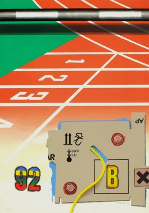 1992 Peter Klasen Olympic Games Lithograph