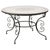 Moroccan Outdoor Round Mosaic Tile Dining Table on Iron Base 47 in. For Sale In Palm Springs - Image 6 of 13