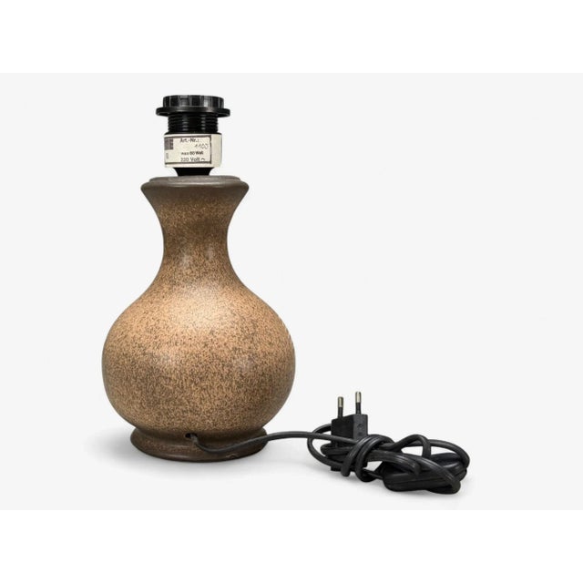 Ceramic German Modern, Brown Ceramic, Table Lamp, Germany, 1970s For Sale - Image 7 of 8
