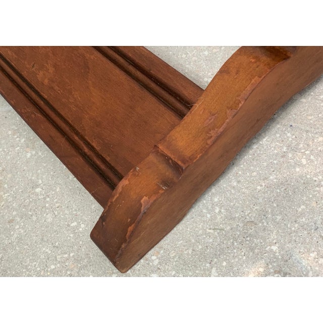 Brown 1960’s Vintage Mid-Century Modern Men’s Bedroom Wood Suit Valet For Sale - Image 8 of 12