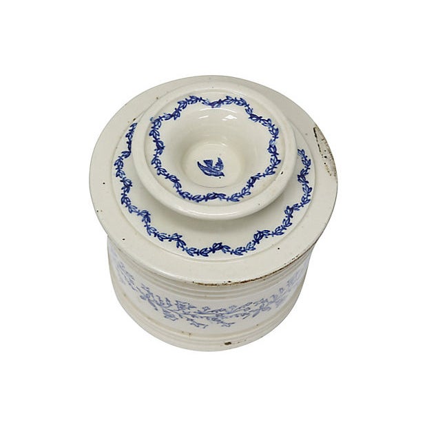 Antique French Stoneware Butter Keeper Chairish