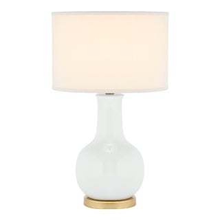 27.5-Inch H Ceramic Table Lamp - White For Sale