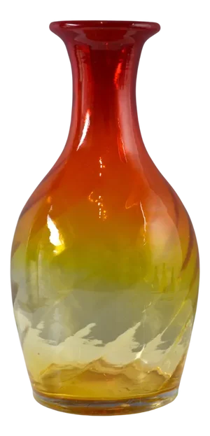 Amberina Art Glass Vase by Blenko, 1960s