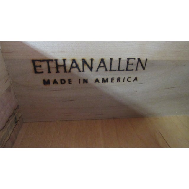 1980s Ethan Allen British Classics Chest Dresser Designer Cherry For Sale - Image 10 of 14