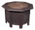 Antique Veranda Tea Table, Indian, Copper Inset, Benares, Occasional, Victorian For Sale