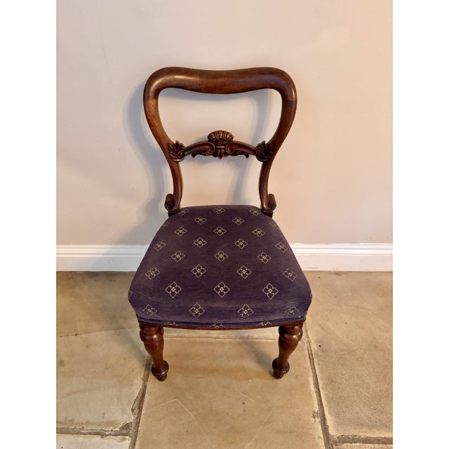 Antique Victorian Balloon Back Dining Chairs, 1860, Set of 4 For Sale - Image 10 of 11