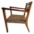 Vintage Italian Wood and Rope Armchair, 1930s For Sale