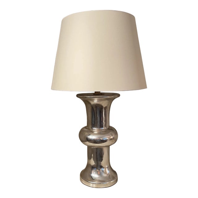 Visual Comfort Bull Nose Cylinder Table Lamp For Sale