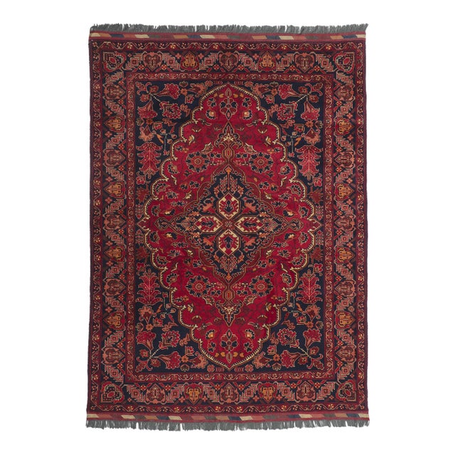 Vintage Afghani Rug - 05'10 X 08'00 For Sale