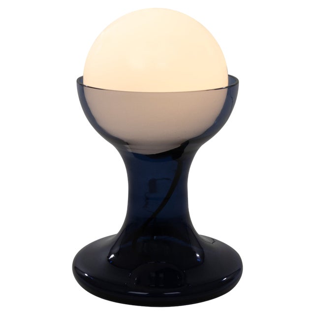 Blue LT 215 Table Lamp by Carlo Nason for A.V. Mazzega, 1970s For Sale