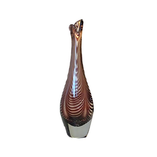 Art Glass Duckling Vase by Per Lütken for Kastrup and Holmegaard, 1950s For Sale