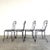 Set of 4 outdoor French iron dining chairs in black. Overall each chair is in good condition, very solid and sturdy can be...