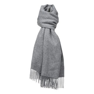 Stick & Ball Solid Alpaca Scarf - Grey For Sale