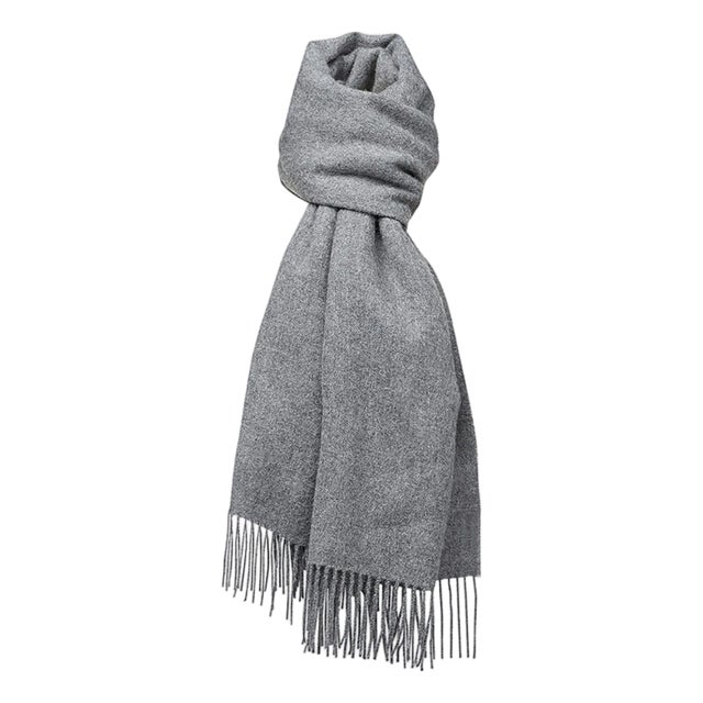 Stick & Ball Solid Alpaca Scarf - Grey For Sale