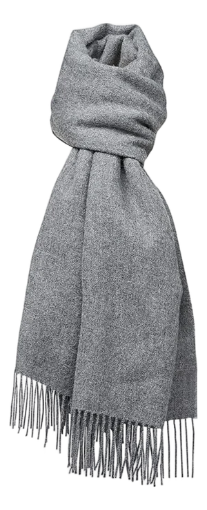 Stick & Ball Solid Alpaca Scarf - Grey