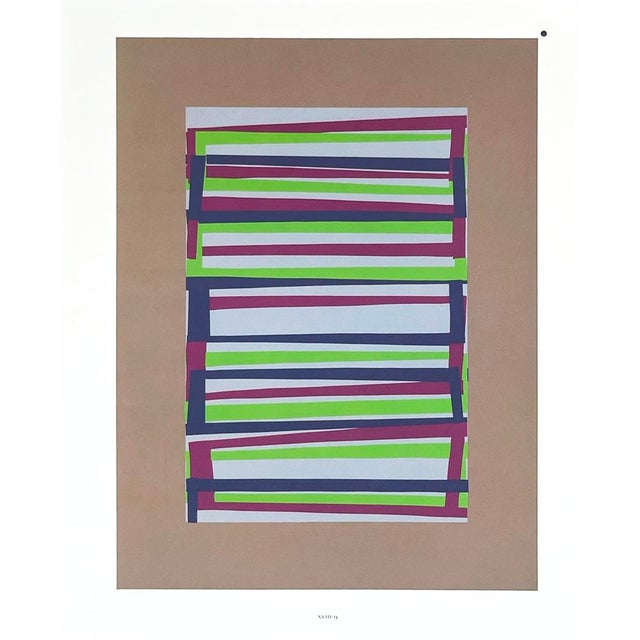 Artist: Josef Albers Country: Germany ? USA Title: Plate XVIII-9 Paper Size: 13.50 x 10.50 inches on Munken Print Cream...