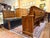 Vintage Solid Wood Church Bench Pew With Straight Back and Arm Supports For Sale - Image 4 of 8