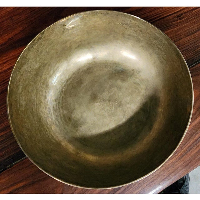 Beautiful Handmade Thai Polished Bronze Bowl & Polished Bronze Utensil Set - 3 piece set. Bronze Bowl and Utensils:...