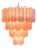 Handmade Murano Glass Chandelier with 80 Pink Tubes from Justfurnituress SRL For Sale