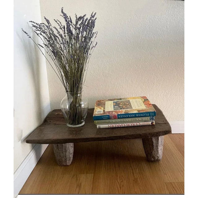 Wood African Carved Wood Senufo Table/Stool 22" W For Sale - Image 7 of 8