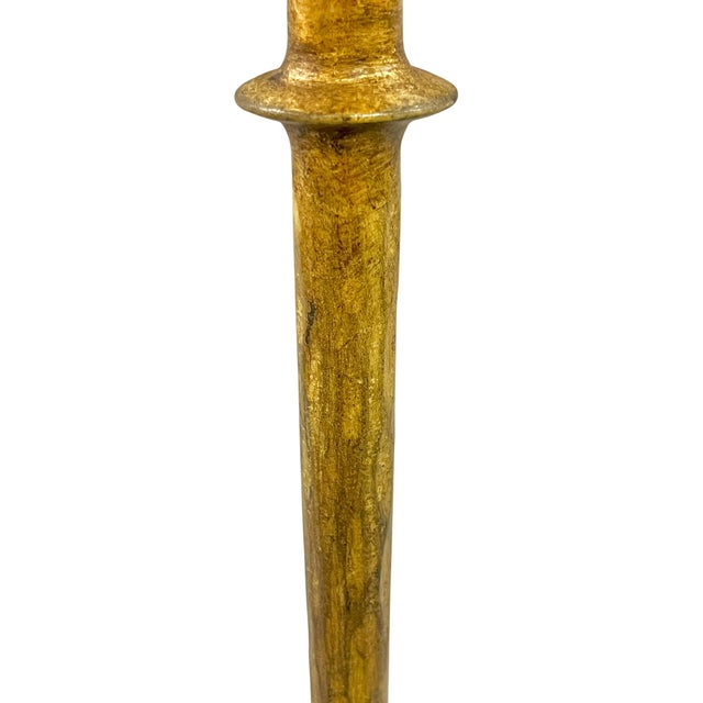 Visual Comfort Late 20th Century Hand-Forged Gilded Iron Martini Drink Table in the Style of Visual Comfort For Sale - Image 4 of 17