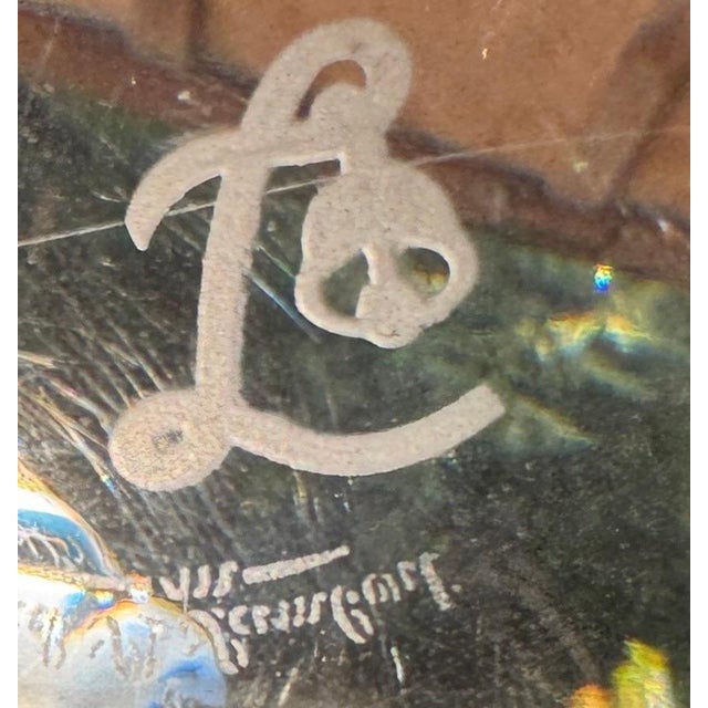 Mid 20th Century Mid 20th Century Val Saint Lambert Crystal Candle Holders With Piping Rock Club “Liberty Bell” Insignia – a Pair For Sale - Image 5 of 11