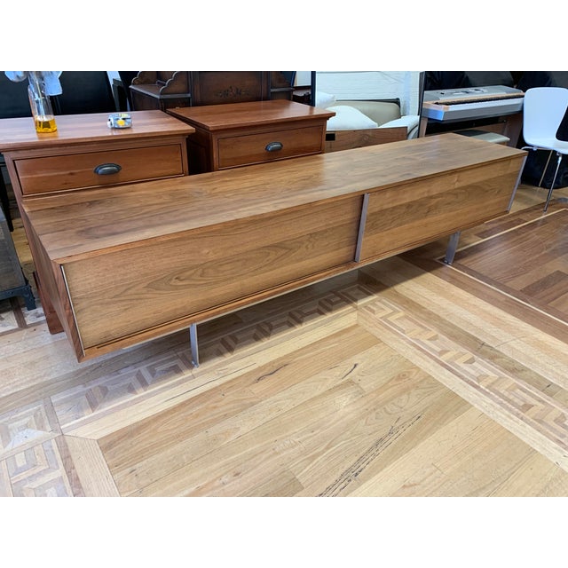 Room Board Smith Walnut Media Cabinet Chairish
