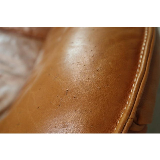 DS-16 Cognac Leather Sofa from de Sede, Switzerland, 1970s For Sale - Image 12 of 18