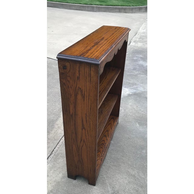 Vintage Solid Oak Bookcase Chairish