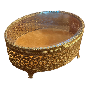 French Gold Reticulated Jewel Casket
