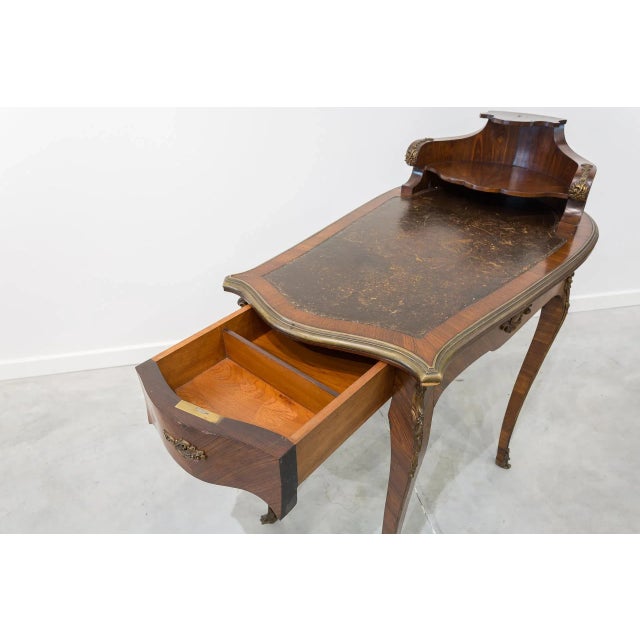 Antique 19th Century Walnut Desk For Sale - Image 4 of 6