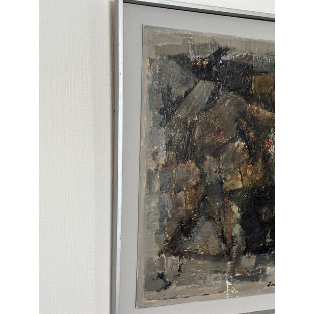Erik Emanuelsson, Composition, 1960s, Oil on Panel, Framed For Sale - Image 13 of 17