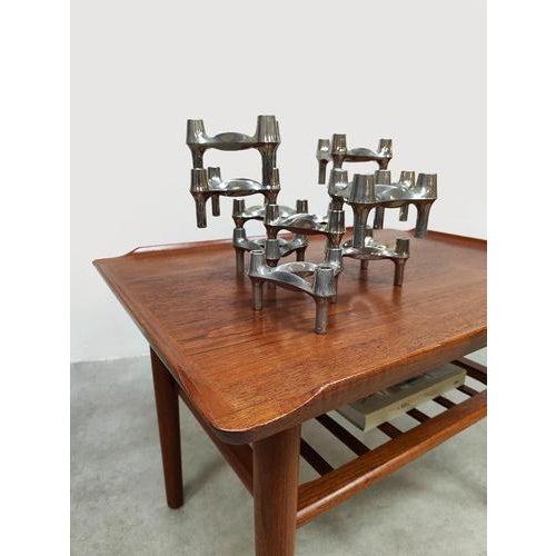 Brown Vintage Scandinavian Teak Coffee Table from Holger Georg Jensen, 1960s For Sale - Image 8 of 8