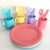 This fun collection of colorful dinnerware comes in the iconic 1980s pastels and ha been attributed to Carsten Jorgensen...