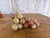 Vintage Italian alabaster grape cluster sculpture, mid-20th century. This decorative objet features dozens of hand-csrved...