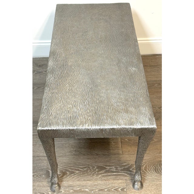 Modern Sculptural Zoomorphic Cast Zinc Alloy Coffee Table Manner of John Dickinson For Sale - Image 3 of 17